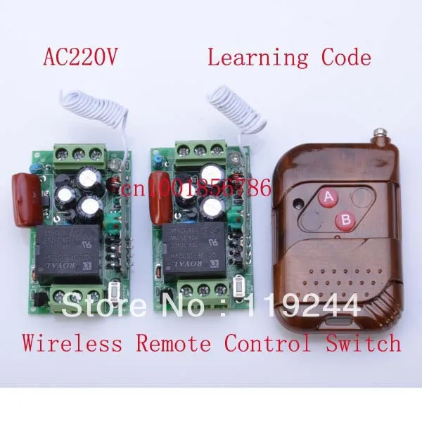 RF Wireless Remote Control Switch System Receiver&Transmitter 220V 1CH 10A Learning Code M4/T4/L4 output state is adjusted
RF Wireless Remote Control Switch System Receiver&Transmitter 220V 1CH 10A Learning Code M4/T4/L4 output state is adjusted