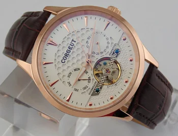 Corgeut 44mm PVD Polished Gold Case White Dial and Golden color watch hands Automatic Mens Watch 1590
Corgeut 44mm PVD Polished Gold Case White Dial and Golden color watch hands Automatic Mens Watch 1590