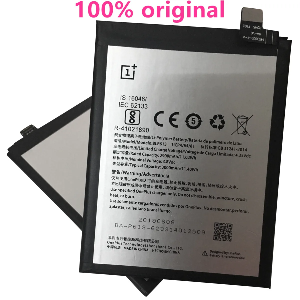 VBNM New Top quality BLP613 3000mAh Replacement battery For OnePlus 3 One Plus 3 Three
VBNM New Top quality BLP613 3000mAh Replacement battery For OnePlus 3 One Plus 3 Three