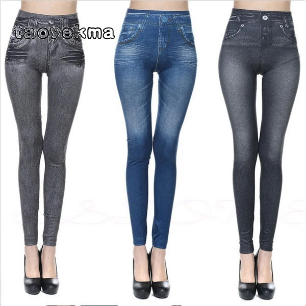 New 2018 Women Autumn Jeans Leggings Skinny Slim Thin High Elastic Waist Pencil Pants Black Denim Leggings For Women C50
New 2018 Women Autumn Jeans Leggings Skinny Slim Thin High Elastic Waist Pencil Pants Black Denim Leggings For Women C50