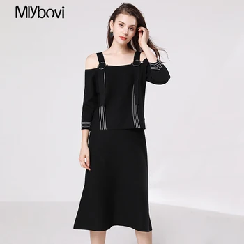 Women Autumn Dress Black Spaghetti Strap knitted sweater Dress Women Sexy Striped Dress 2018 Patchwork Casual Party Dress Vestid
Women Autumn Dress Black Spaghetti Strap knitted sweater Dress Women Sexy Striped Dress 2018 Patchwork Casual Party Dress Vestid
