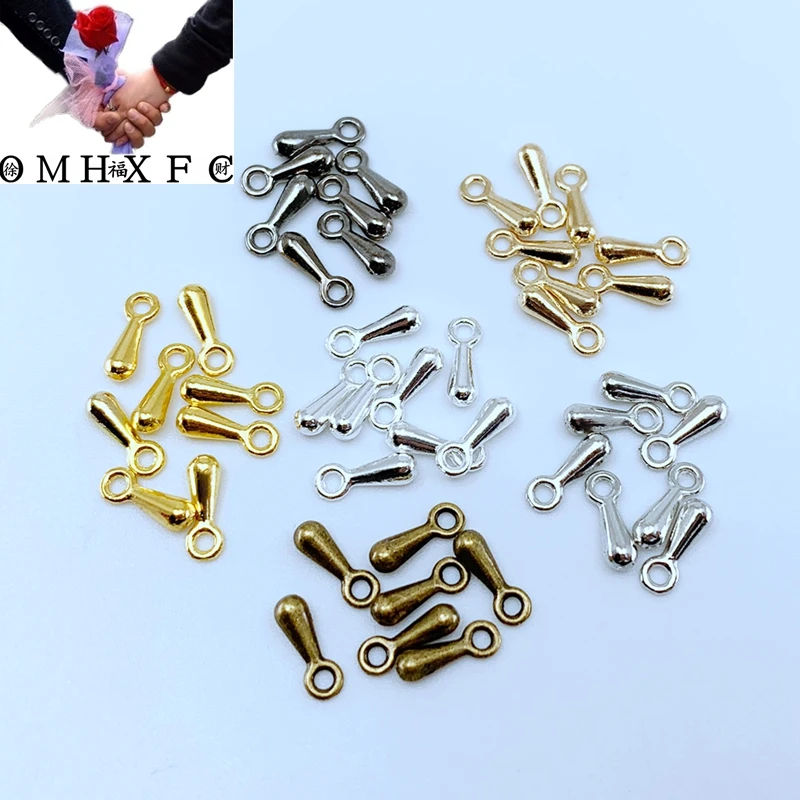 OMH Wholesale 200pcs 2*7 3*9mm Gold/Silver Copper Water Drop End Beads DIY Extender Chain Pendant Jewelry Accessories AC68
OMH Wholesale 200pcs 2*7 3*9mm Gold/Silver Copper Water Drop End Beads DIY Extender Chain Pendant Jewelry Accessories AC68