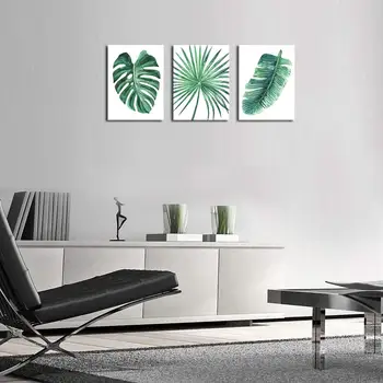Canvas Wall Art Green Leaf Picture 3 Pieces Small Contemporary Watercolor Painting Prints Tropical Plant Wall Decor for Bathroom
Canvas Wall Art Green Leaf Picture 3 Pieces Small Contemporary Watercolor Painting Prints Tropical Plant Wall Decor for Bathroom