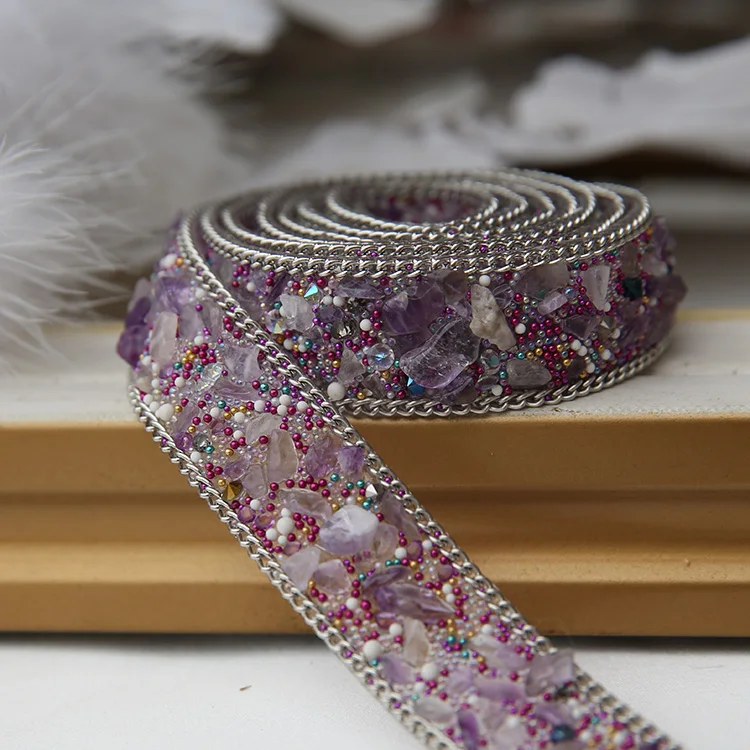 delicate Crystal Rhinestone lace trim Wedding dress accessories fabric applique patches Iron on or Sew on the clothes 2cm Width
delicate Crystal Rhinestone lace trim Wedding dress accessories fabric applique patches Iron on or Sew on the clothes 2cm Width