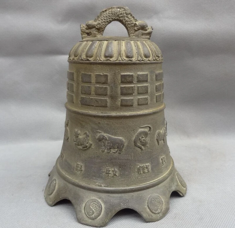 song voge gem S3896 8" Chinese Bronze Buddhism FengShui Diagrams 12 Zodiac Statue Dragon Buddha Bell
song voge gem S3896 8" Chinese Bronze Buddhism FengShui Diagrams 12 Zodiac Statue Dragon Buddha Bell