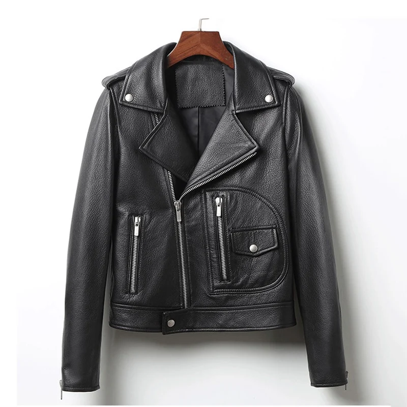 female long sleeved New Motorcycle Genuine sheepskin Leather Jacket women Ladies Short Leather coat girls outdoor surcoat
female long sleeved New Motorcycle Genuine sheepskin Leather Jacket women Ladies Short Leather coat girls outdoor surcoat