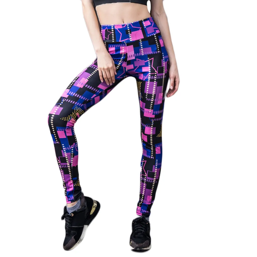 Ladies Yoga Pants Printed Fitness Exercise Body-building Exercise Bottom Yoga Pants Workout Sports Running Leggings #D1
Ladies Yoga Pants Printed Fitness Exercise Body-building Exercise Bottom Yoga Pants Workout Sports Running Leggings #D1