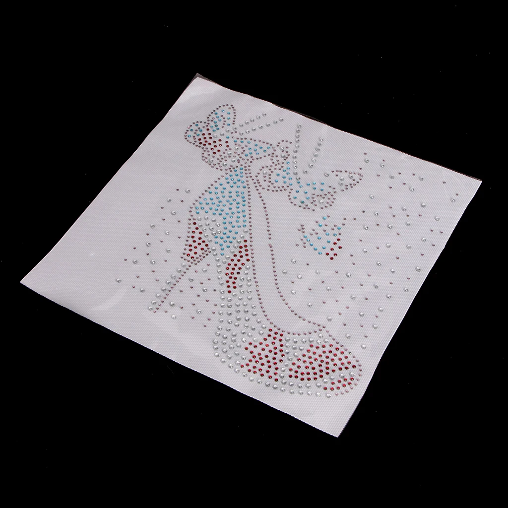 Fashion Hotfix Rhinestones,Heat Transfer Design Iron on Motifs,Rhinestone Applique Patch Sewing Accessories