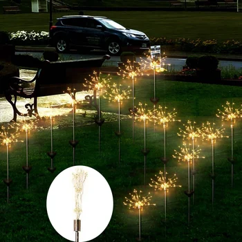 2Pcs/box Solar Fireworks Light String 90Leds for Garden Decoration DIY Bouquet LED String Copper Wire Fairy Lawn Light Outdoor
2Pcs/box Solar Fireworks Light String 90Leds for Garden Decoration DIY Bouquet LED String Copper Wire Fairy Lawn Light Outdoor