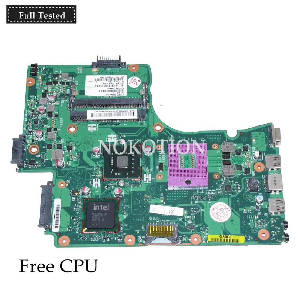 NOKOTION V000225080 1310A2368302 основная плата для toshiba Satellite C665 материнская ноутбука DDR2