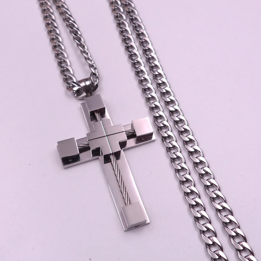 6mm 24'' NK Chain Stainless Steel Heavy Huge Wire Biker Cross Pendant Mens Holiday Gifts
6mm 24'' NK Chain Stainless Steel Heavy Huge Wire Biker Cross Pendant Mens Holiday Gifts