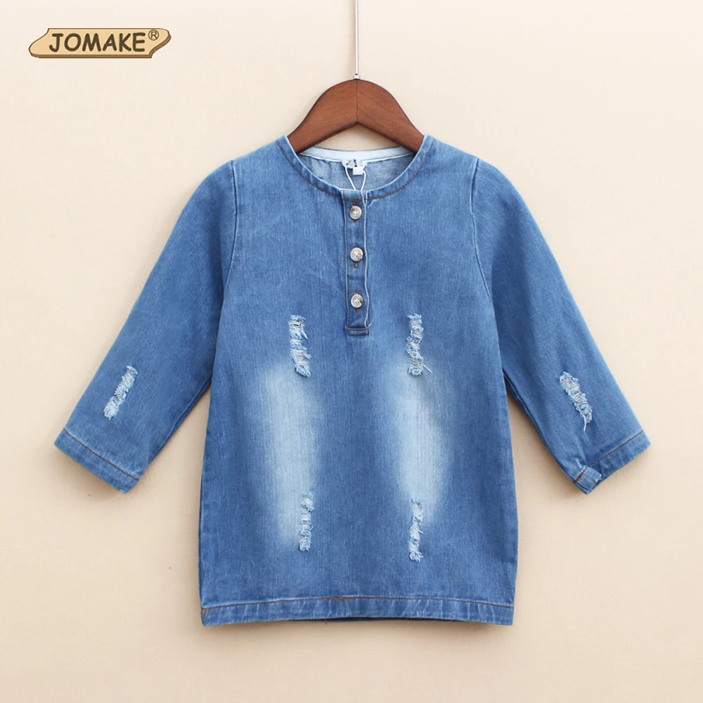 Autumn 2018 Girls Denim Dress Children Clothing Casual Style Long Sleeve Ripped Design Princess Dress Girl Costume Kids Clothes
Autumn 2018 Girls Denim Dress Children Clothing Casual Style Long Sleeve Ripped Design Princess Dress Girl Costume Kids Clothes