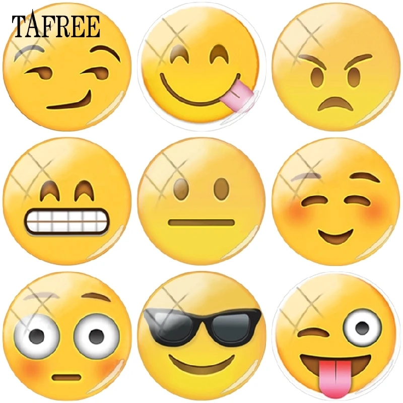 TAFREE Interesting Smile Emoticons Picture Round Glass Cabochon 25mm Bead Demo Flat Back Making Findings
TAFREE Interesting Smile Emoticons Picture Round Glass Cabochon 25mm Bead Demo Flat Back Making Findings