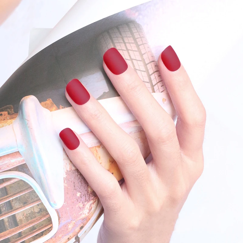 24pcs/set Full Cover Round Frosted matte false nails Tips short paragraph Square head Matte Fake Nails Classic Red Blue
24pcs/set Full Cover Round Frosted matte false nails Tips short paragraph Square head Matte Fake Nails Classic Red Blue