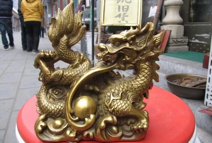 150624 S2149 Chinese fame Brass Copper exquisite craftwork auspicious sign Dragon Art Statue
150624 S2149 Chinese fame Brass Copper exquisite craftwork auspicious sign Dragon Art Statue