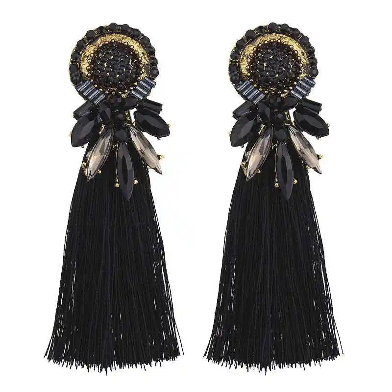 Glass Fashion Earrings Alloy Fashion Tassel Earrings Exaggerated Silk Pendant Earrings New Wedding Gift 2019
Glass Fashion Earrings Alloy Fashion Tassel Earrings Exaggerated Silk Pendant Earrings New Wedding Gift 2019