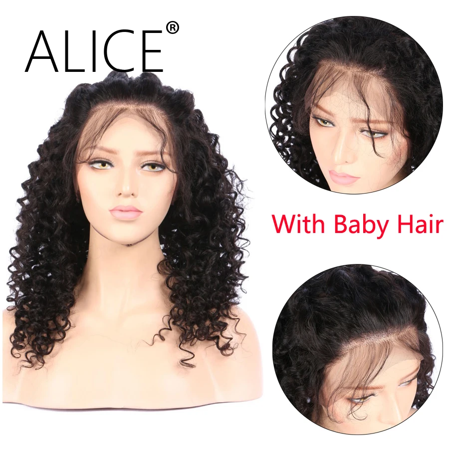 ALICE 360 Lace Frontal Wig With Baby Hair Natural Hairline Non Remy 8-20  (7)