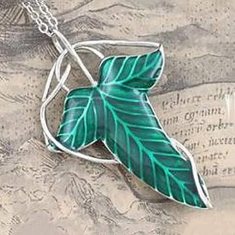 The Hobbit Vintage Elf Green Leaf Pendant Necklace Pin Women Man Statement Jewelry Accessories Bijoux Femme Collares Bisuteria
The Hobbit Vintage Elf Green Leaf Pendant Necklace Pin Women Man Statement Jewelry Accessories Bijoux Femme Collares Bisuteria