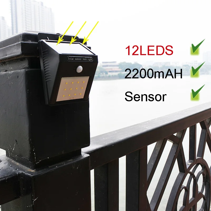 LEDS Solar light Perfect quality LED Solar Outdoor lighting Good convertion solar panel Powerful solar garden lights Sensor
LEDS Solar light Perfect quality LED Solar Outdoor lighting Good convertion solar panel Powerful solar garden lights Sensor