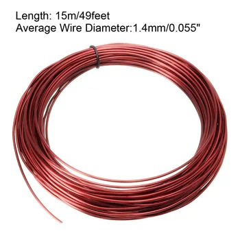 uxcell 15m Magnet Wire 0.71/0.74/0.77/0.83/0.85/0.95/1.04/1.06/1.12/1.16/1.18/1.25/1.3/1.35/1.4mm Enameled Winding Coil Copper
uxcell 15m Magnet Wire 0.71/0.74/0.77/0.83/0.85/0.95/1.04/1.06/1.12/1.16/1.18/1.25/1.3/1.35/1.4mm Enameled Winding Coil Copper
