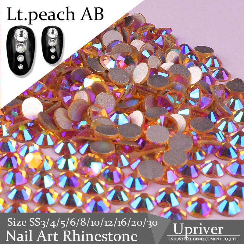 Upriver Light Peach AB Nail Art Rhinestones for Nail Art Decoration Glitter Shiny Non Hotfix Rhinestones ss3 - ss30 1440pcs/1bag
Upriver Light Peach AB Nail Art Rhinestones for Nail Art Decoration Glitter Shiny Non Hotfix Rhinestones ss3 - ss30 1440pcs/1bag