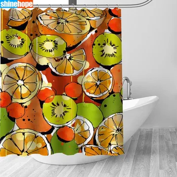 150x180CM Nordic Pictures Polyester Waterproof Fruit Pattern Shower Curtains High Quality Bath Curtain In The Bathroom
150x180CM Nordic Pictures Polyester Waterproof Fruit Pattern Shower Curtains High Quality Bath Curtain In The Bathroom