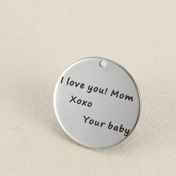 20pcs 25mm Diy accessories Charm to the mother's day I love you Mom Xoxo Your baby stainless steel engraving pendants
20pcs 25mm Diy accessories Charm to the mother's day I love you Mom Xoxo Your baby stainless steel engraving pendants