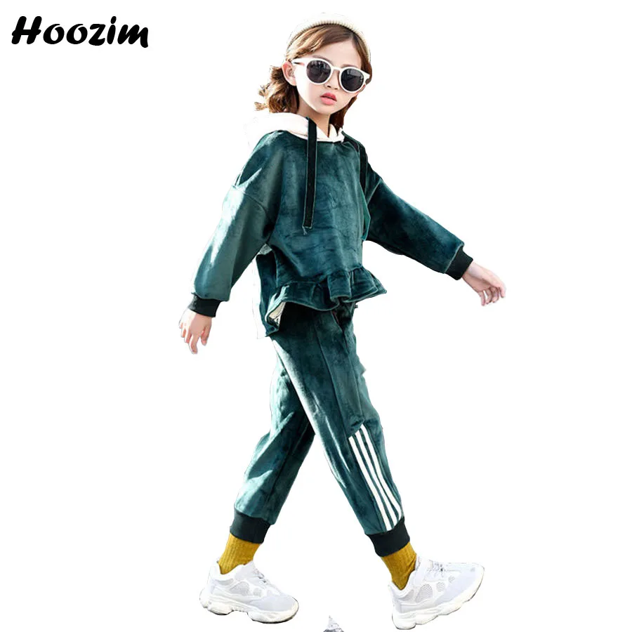 Winter Sport Suit For Girls 8 9 10 11 Years Cool Purple Ruffle Velvet Sweatshirt+Stripe Pants Children Autumn Girls Clothing Set
Winter Sport Suit For Girls 8 9 10 11 Years Cool Purple Ruffle Velvet Sweatshirt+Stripe Pants Children Autumn Girls Clothing Set