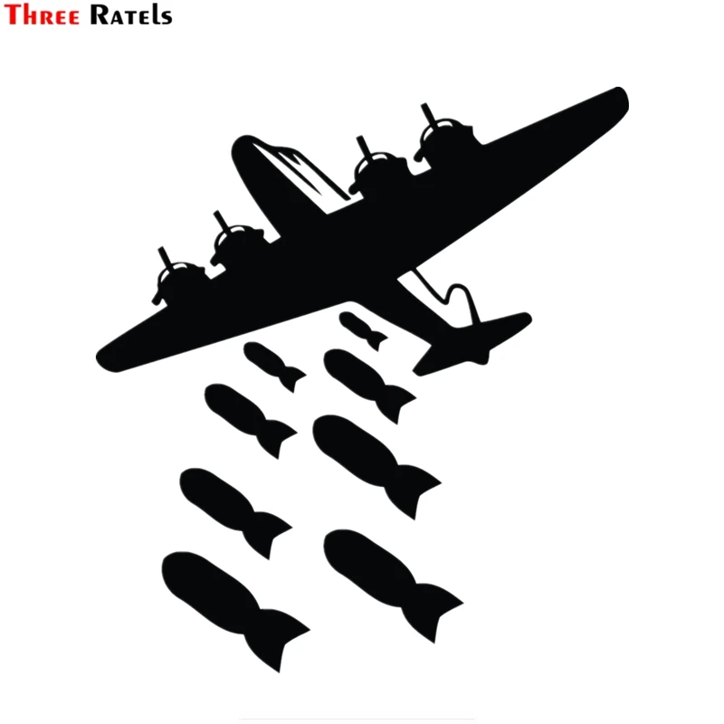 Three Ratels TZ-216 15*16.5cm 1-4 pieces bomber dropping bomb bombs away decals for the toilet car stickers car sticker
Three Ratels TZ-216 15*16.5cm 1-4 pieces bomber dropping bomb bombs away decals for the toilet car stickers car sticker