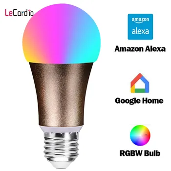 E27 Smart WiFi 7W RGB Magic Bulb Light LED Lamp, Dimmable Wake-Up Lights Compatible with Alexa & Google Home Assistant Nest
E27 Smart WiFi 7W RGB Magic Bulb Light LED Lamp, Dimmable Wake-Up Lights Compatible with Alexa & Google Home Assistant Nest