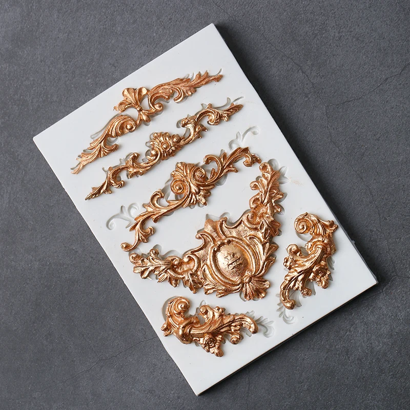 Baroque Scroll Fondant Cake Moulds Silicone Mold Retro Cake Decorating Tools Sugarcraft Leaf Cupcake Baking
Baroque Scroll Fondant Cake Moulds Silicone Mold Retro Cake Decorating Tools Sugarcraft Leaf Cupcake Baking