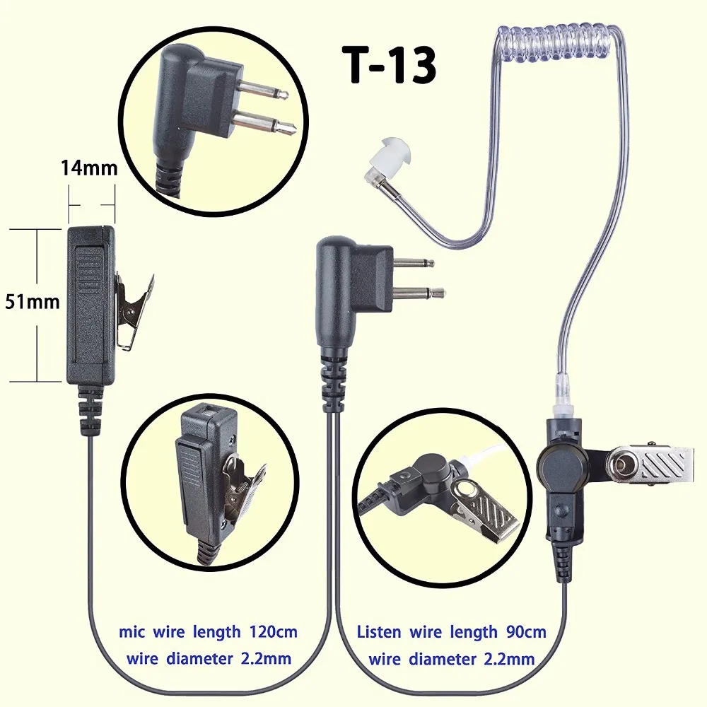 Surveillance Earphone Headset Earpiece PTT Mic for Motorola CLS1110 CLS1410 CLS1413 CLS1450 CP200 PR400 EP350 EP450 DEP450 Radio
Surveillance Earphone Headset Earpiece PTT Mic for Motorola CLS1110 CLS1410 CLS1413 CLS1450 CP200 PR400 EP350 EP450 DEP450 Radio