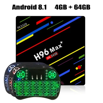 4GB RAM 64GB ROM H96 MAX Plus Android 8.1 Tv Box RK3328 Quad Core 2.4G/5G Dual Wifi Smart Tv 4K 3D H2.65 Media Player
4GB RAM 64GB ROM H96 MAX Plus Android 8.1 Tv Box RK3328 Quad Core 2.4G/5G Dual Wifi Smart Tv 4K 3D H2.65 Media Player