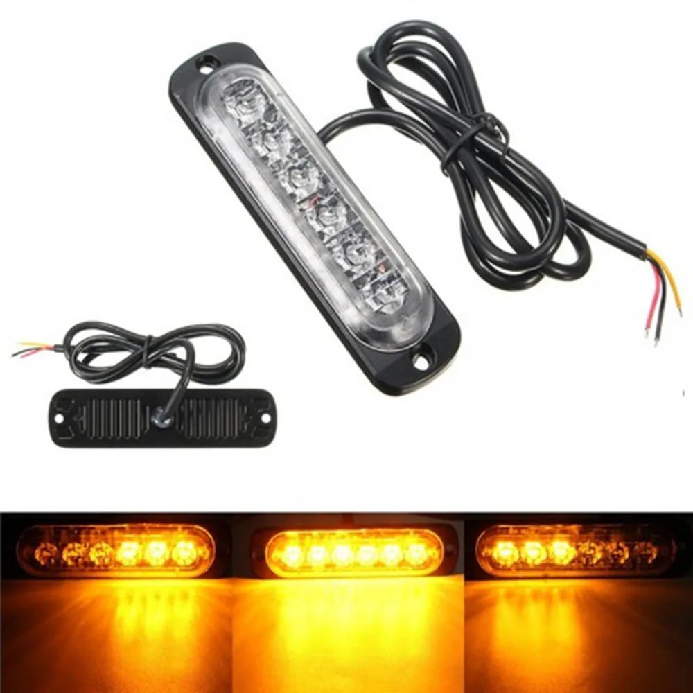 4pcs 12V-24V Car Side Lights 6 LED 18 Mode Strobe Warning Light Truck Work Light Ultra-thin Warning Lamp Universal
4pcs 12V-24V Car Side Lights 6 LED 18 Mode Strobe Warning Light Truck Work Light Ultra-thin Warning Lamp Universal