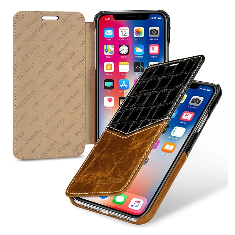 Luxury Genuine Leather Cover X Case Business Flip Stand Protective Case for Apple iPhone X 5.8inch Phone Bag Shell Fundas Skin
Luxury Genuine Leather Cover X Case Business Flip Stand Protective Case for Apple iPhone X 5.8inch Phone Bag Shell Fundas Skin