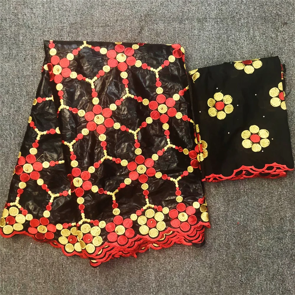 Latest Africa Lace Fabric Embroidered Bazin Riche Getzner with Lace For Women Clothes 5Yards+2Yards Cotton Tulle Lace
Latest Africa Lace Fabric Embroidered Bazin Riche Getzner with Lace For Women Clothes 5Yards+2Yards Cotton Tulle Lace
