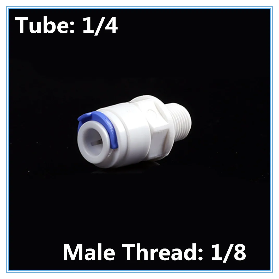 5PCS 1/4" OD Tube to 1/8" Male Quick Connection Water Purifier Fittings Aquarium RO Water System
5PCS 1/4" OD Tube to 1/8" Male Quick Connection Water Purifier Fittings Aquarium RO Water System