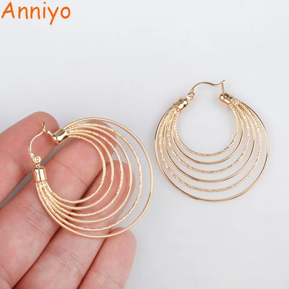 Anniyo 4CM Light Rose Gold African Earrings for Women/Girls Ethiopian Jewelry Nigerian Round Earring Russian/Arab #047204
Anniyo 4CM Light Rose Gold African Earrings for Women/Girls Ethiopian Jewelry Nigerian Round Earring Russian/Arab #047204