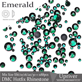 Upriver Hotfix Strass Glass Emerald SS6-SS30 Mix Sizes DMC Rhinestones Garment Accessories
Upriver Hotfix Strass Glass Emerald SS6-SS30 Mix Sizes DMC Rhinestones Garment Accessories