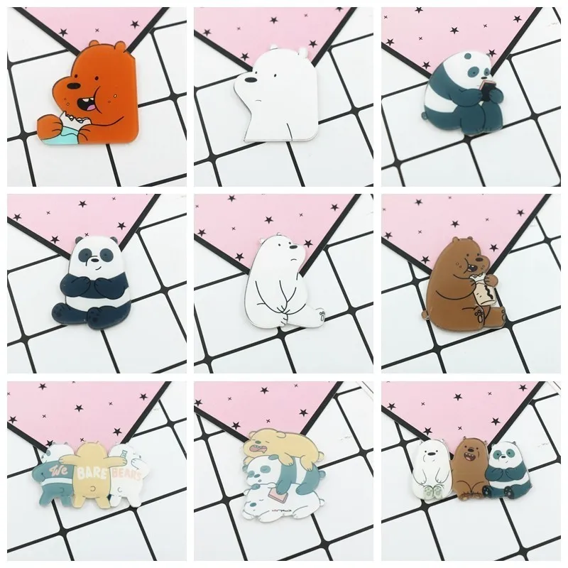 1PCS Animal Cartoon Pin Bare Bears Cute Grizzly Panda Ice Bear denim Lapel Brooches wholesale badges Fashion Gifts Free Delivery
1PCS Animal Cartoon Pin Bare Bears Cute Grizzly Panda Ice Bear denim Lapel Brooches wholesale badges Fashion Gifts Free Delivery