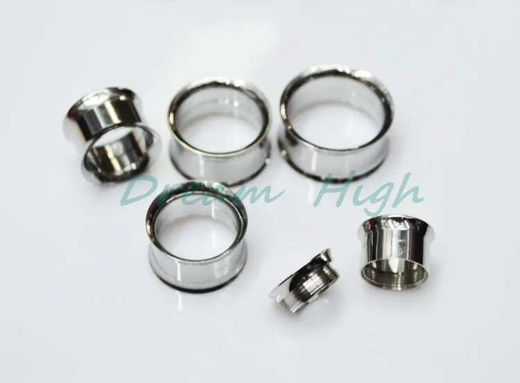 Silver Flesh Tunnels Internally Threaded Ear Plugs Titanium Trumpet-shaped Fashion Ear Piercing Body Jewelry Free Shipping 6-20
Silver Flesh Tunnels Internally Threaded Ear Plugs Titanium Trumpet-shaped Fashion Ear Piercing Body Jewelry Free Shipping 6-20