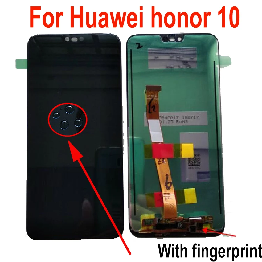 Original Tested 5.8 inch For Huawei Honor 10 honor10 LCD Display +Touch Screen Digitizer Assembly Replacement with fingerprinter
Original Tested 5.8 inch For Huawei Honor 10 honor10 LCD Display +Touch Screen Digitizer Assembly Replacement with fingerprinter