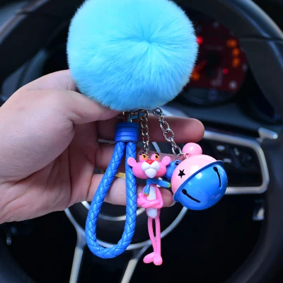 Cute Cartoon Pink Leopard Panther Toys Fur Ball PomPom Keychain Women Leather Strap Metal Key Ring Chains Car Bag Charm D30
Cute Cartoon Pink Leopard Panther Toys Fur Ball PomPom Keychain Women Leather Strap Metal Key Ring Chains Car Bag Charm D30