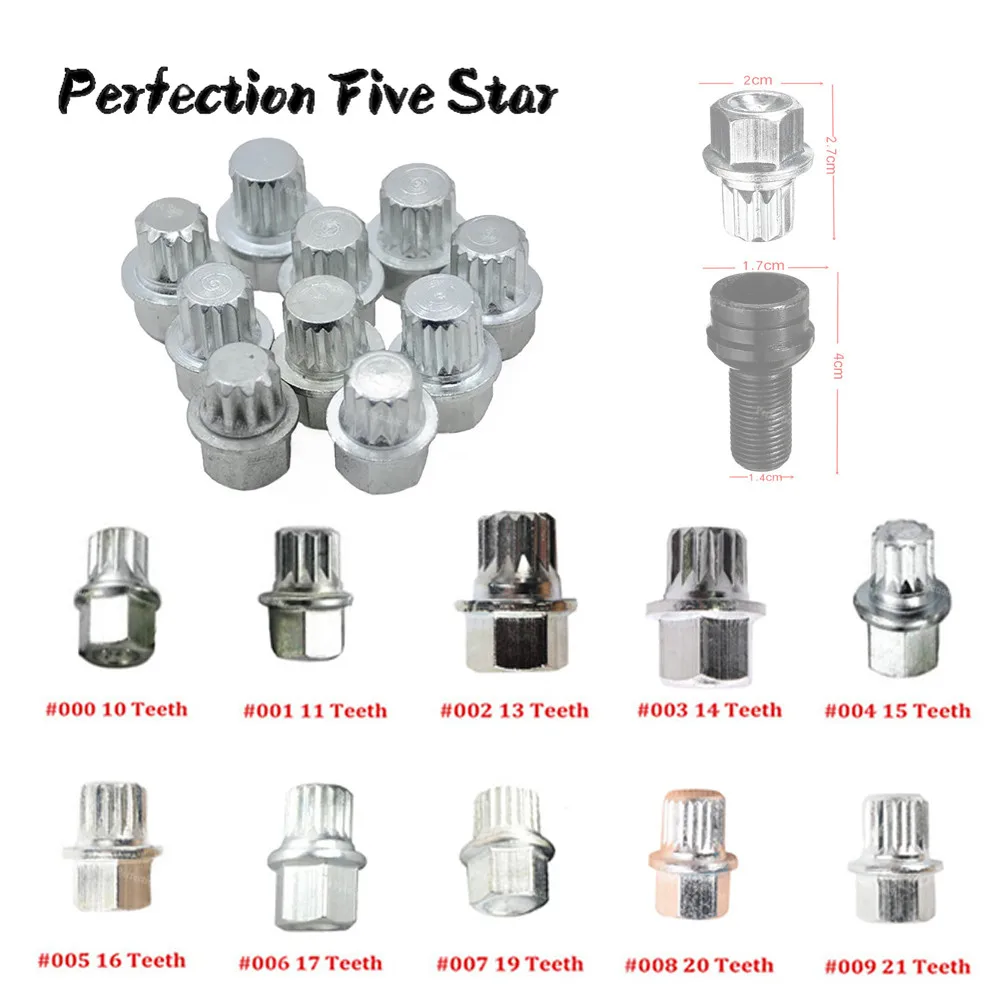 For Volkswagen VW Golf Jetta Passat Touran For Audi A4 A6 A8 TT Anti-theft Wheel Bolt Lock Nut Key Adapter #0 to #9 8D0601139F
For Volkswagen VW Golf Jetta Passat Touran For Audi A4 A6 A8 TT Anti-theft Wheel Bolt Lock Nut Key Adapter #0 to #9 8D0601139F