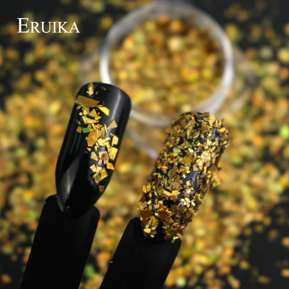 ERUIKA 1 Box Laser Holographic Broken Paillette Nail Powder Glitter Flakes Irregular Pigment Nail Art Sequins DIY Decoration
ERUIKA 1 Box Laser Holographic Broken Paillette Nail Powder Glitter Flakes Irregular Pigment Nail Art Sequins DIY Decoration