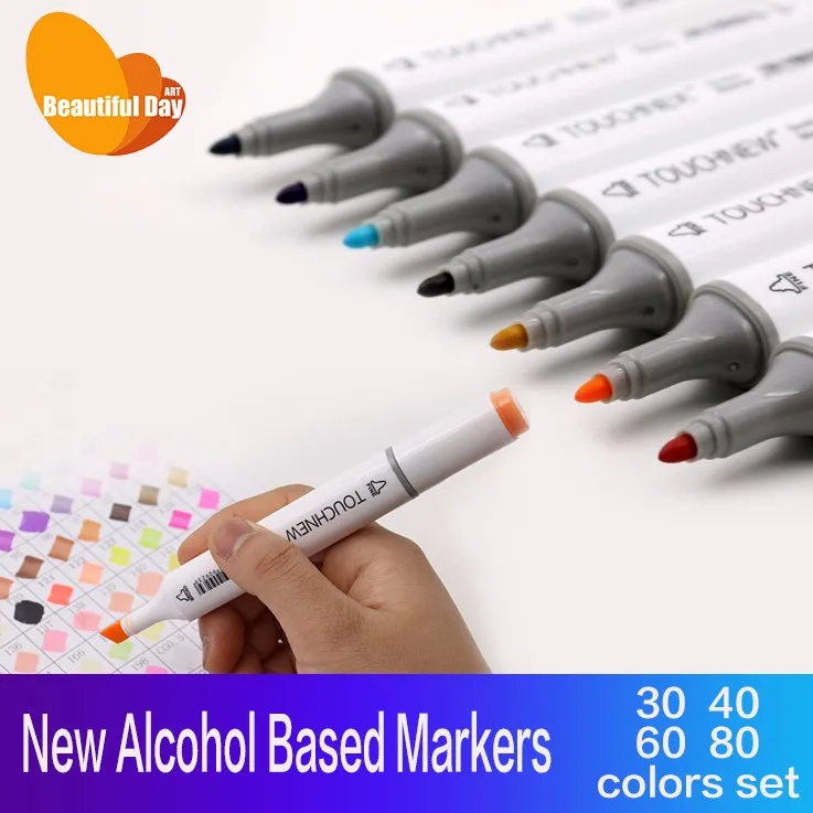 High Quality!!TOUCHNEW Twin sides alcohol based permanent art marker pen,80 colors with free bag!!
High Quality!!TOUCHNEW Twin sides alcohol based permanent art marker pen,80 colors with free bag!!