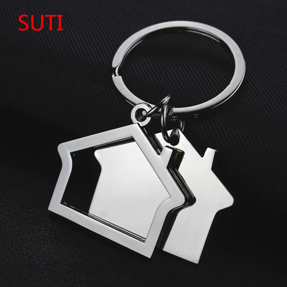 SUTI 10pc new arrival double house shaped keychain Alloy key ring key holder jewelry accessories
SUTI 10pc new arrival double house shaped keychain Alloy key ring key holder jewelry accessories