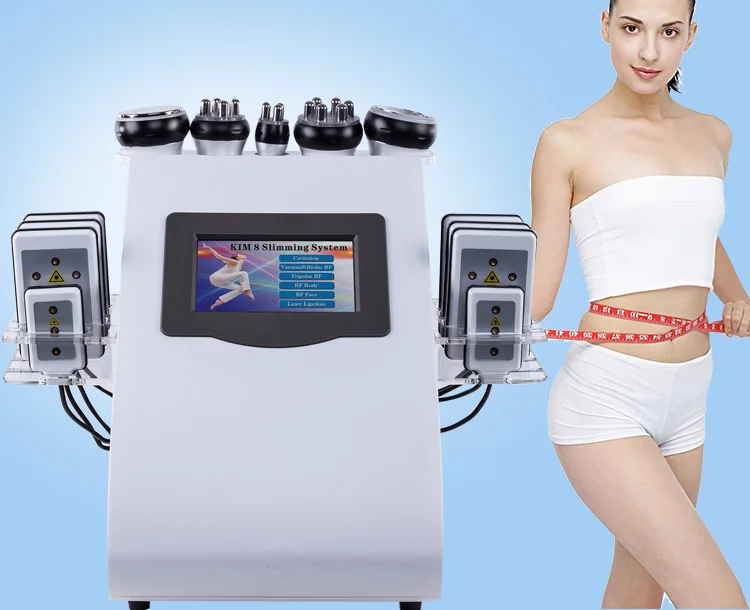6 in 1 Multipolar Vacuum Slimming Machine RF Dissolved Ultrasonic Liposuction Cellulite Reduction 40K Cavitation Skin Lift
6 in 1 Multipolar Vacuum Slimming Machine RF Dissolved Ultrasonic Liposuction Cellulite Reduction 40K Cavitation Skin Lift