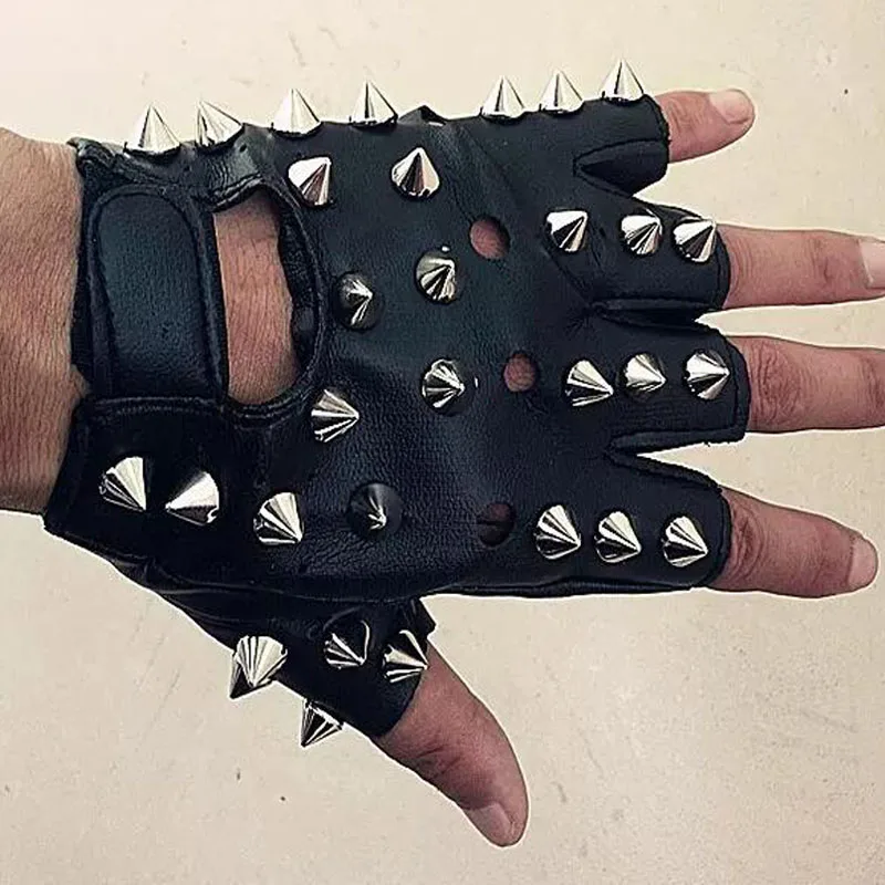 New Arrival Punk Rivet Faux Leather Glove Man'sDS Dancing Rock And Roll Jazz Full Spike Studded Glove
New Arrival Punk Rivet Faux Leather Glove Man'sDS Dancing Rock And Roll Jazz Full Spike Studded Glove