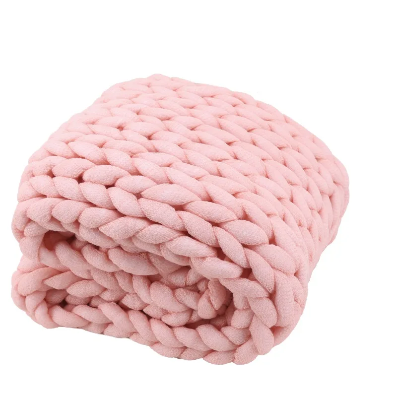 Soft Thick Line Giant Yarn Knitted Blanket Hand Weaving Photography Props Blankets Knitting Blankets Spring Autumn
Soft Thick Line Giant Yarn Knitted Blanket Hand Weaving Photography Props Blankets Knitting Blankets Spring Autumn